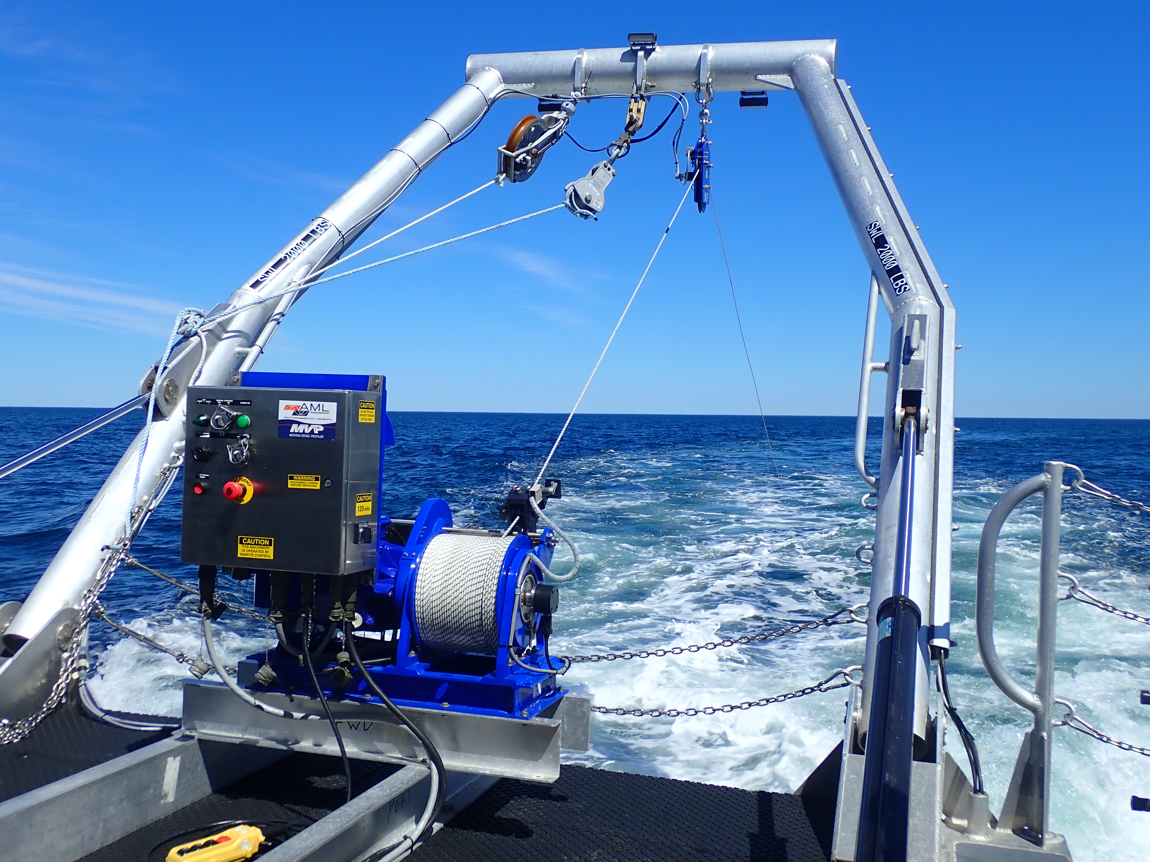 mvp30-350 on the open ocean collecting data